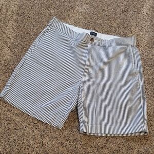J. Crew 7" Inseam Striped Linen Shorts Size 31